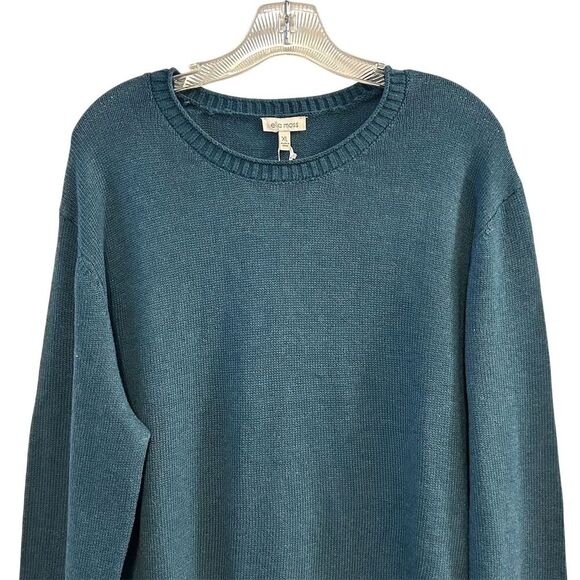 Ella Moss Women's XL Green Blue Crewneck Pullover Sweater Long Sleeve Casual - Picture 4 of 10